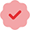Icon of a verified checkmark representing a decision.