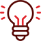 Icon representing key features